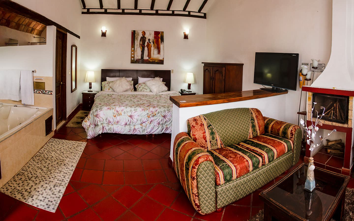 Habitación Master Suite con Jacuzzi y Chimenea