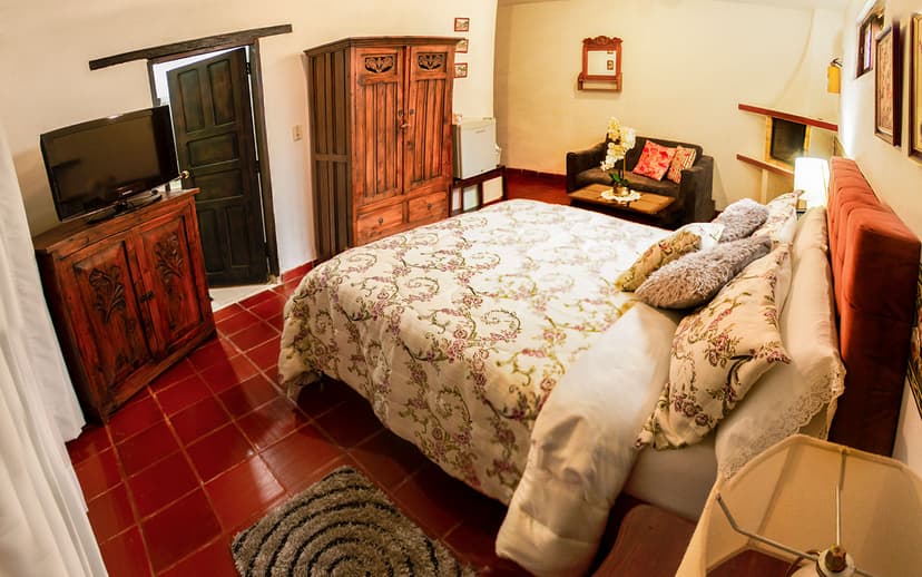 Habitación Doble con Chimenea y Salita